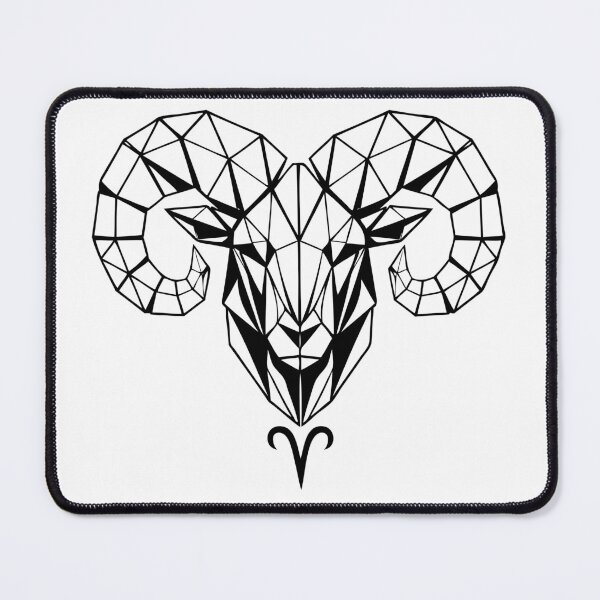Item preview, Geometric Ram Aries – Strength & Courage designed and sold by ElvisU.