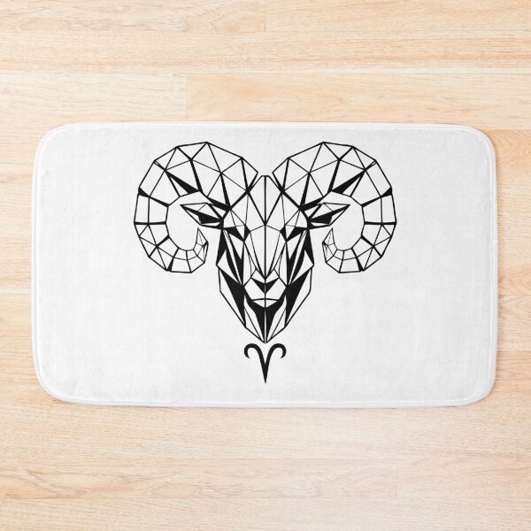 Item preview, Geometric Ram Aries – Strength & Courage designed and sold by ElvisU.