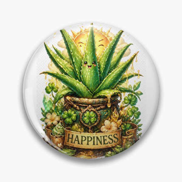 Item preview, Cute Lucky Aloe Vera – Fantasy Plant Design designed and sold by ExoticWave.