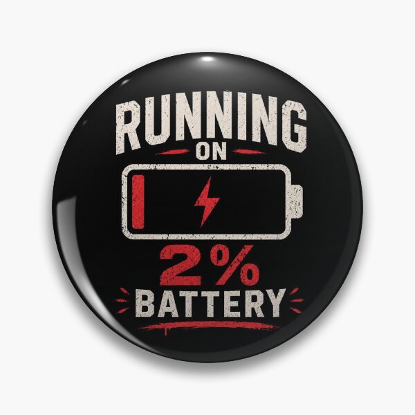 Item preview, Running On 2 Percent Battery Funny Low Energy designed and sold by the-dovlat.
