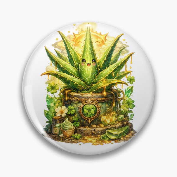 Item preview, Cute Lucky Aloe Vera – Fantasy Plant Design designed and sold by ExoticWave.