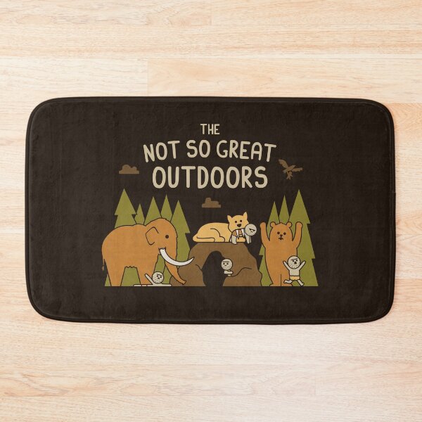 Item preview, The Not So Great Outdoors designed and sold by HandsOffMyDinosaur.