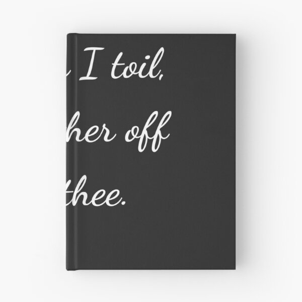 Item preview, "How far I toil, still farther off from thee." - handwriting white designed and sold by ariksworld.
