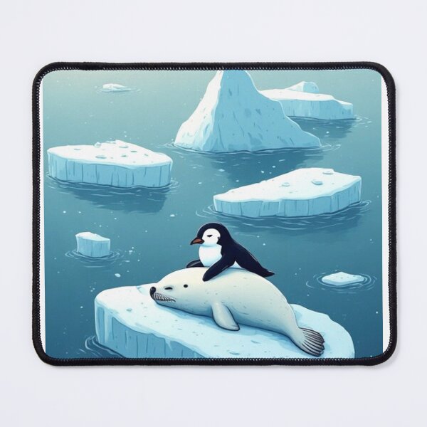 Item preview, Penguins and seals have become separated from their flocks. designed and sold by Whose-sweat.