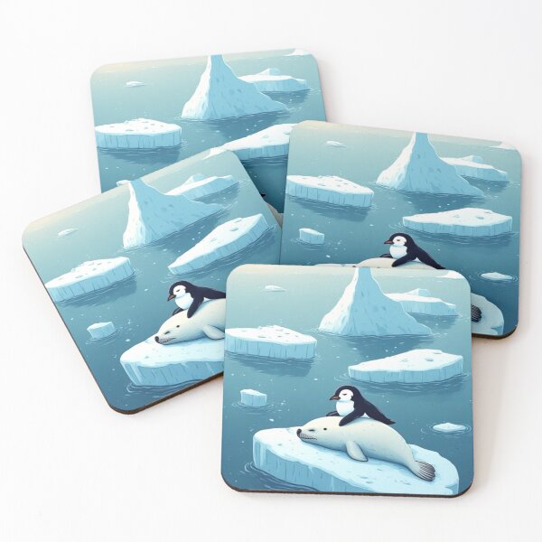 Item preview, Penguins and seals have become separated from their flocks. designed and sold by Whose-sweat.