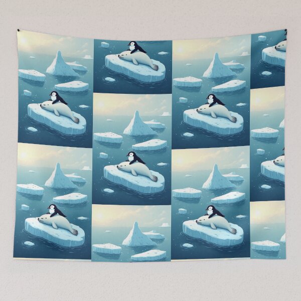 Item preview, Penguins and seals have become separated from their flocks. designed and sold by Whose-sweat.