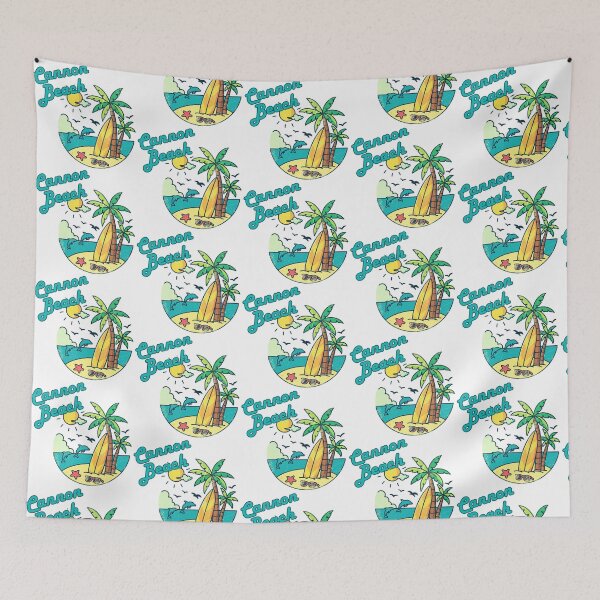 Item preview, Cannon Beach Retro Vintage Surf T-Shirt | Beach Vacation Souvenir Gift designed and sold by DonnaRaine.