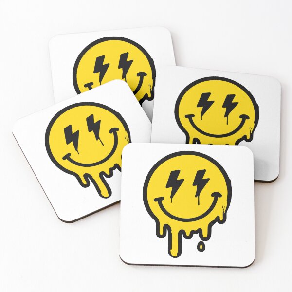 Item preview, Smiley With Lightning Eyes Skateboard Graffiti Sticker – Urban Street Art Skater Sticker designed and sold by Olivra.