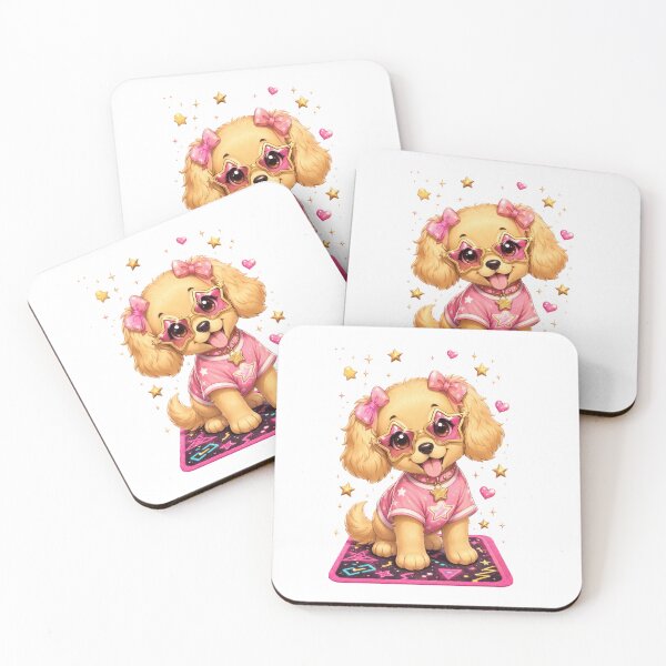 Item preview, Starry-Eyed Puppy Critter - Pink Arcade Bliss   designed and sold by Ashley critters.