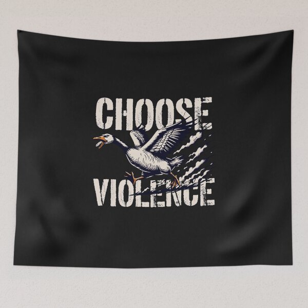 Aperçu de l'œuvre Choisir la violence Goose MEME créée et vendue par Original1977.