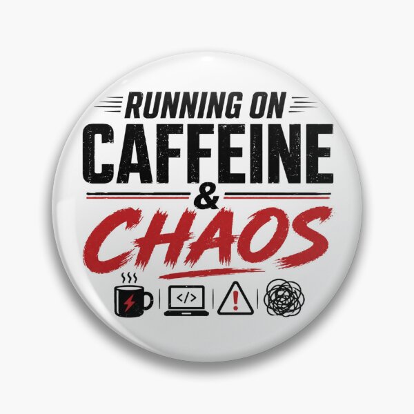 Item preview, Running On Caffeine And Chaos Funny Coffee designed and sold by the-dovlat.