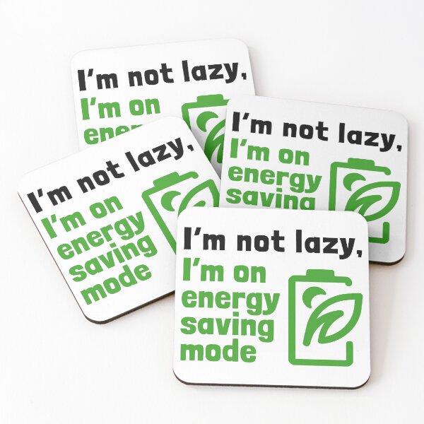 Item preview, I’m On Energy Saving Mode Funny Eco Battery Shirt designed and sold by UI Expert.
