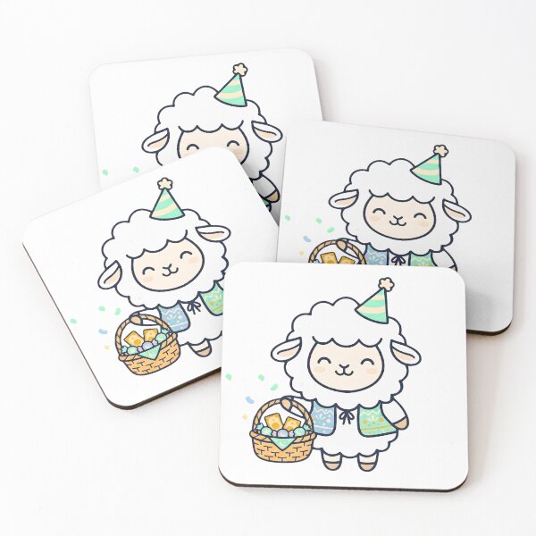 Item preview, Kawaii Eid al-Adha Fluffy Sheep Cartoon designed and sold by TheCuriousPawn.