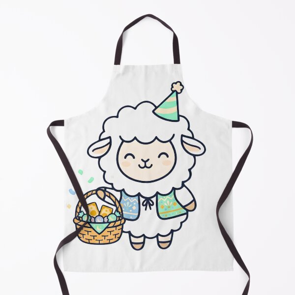 Item preview, Kawaii Eid al-Adha Fluffy Sheep Cartoon designed and sold by TheCuriousPawn.