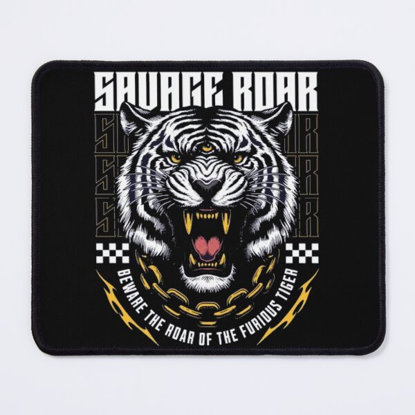 Item preview, Savage Roar Tiger - Edgy Three-Eyed White Tiger Streetwear Art designed and sold by GenZFashion000.