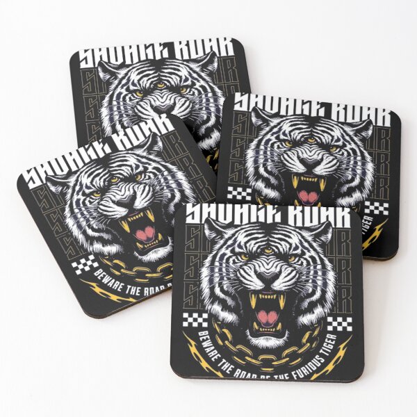 Item preview, Savage Roar Tiger - Edgy Three-Eyed White Tiger Streetwear Art designed and sold by GenZFashion000.