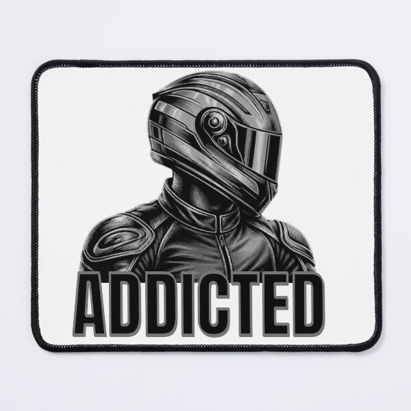 Item preview, Addicted Motorcycle T-Shirt – Biker Helmet Graphic Tee, Racing Streetwear, Adrenaline Rider Shirt designed and sold by CozyLineStudio.