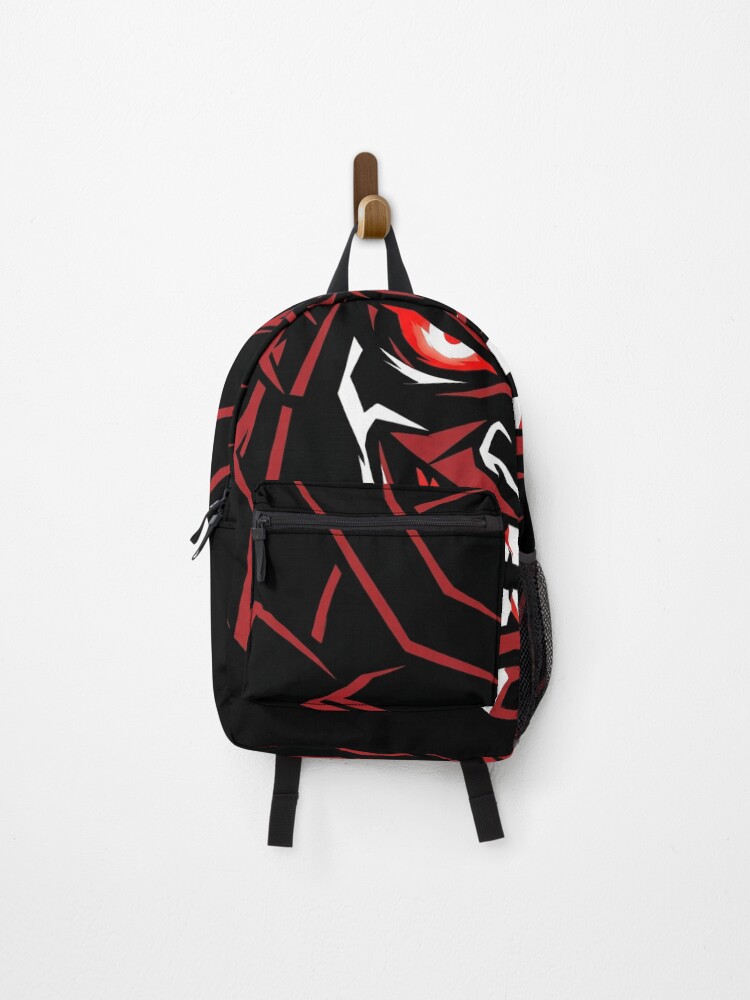 Thumbnail 1 of 3, Backpack, Cursed Samurai Smile designed and sold by Stickersdevelop.