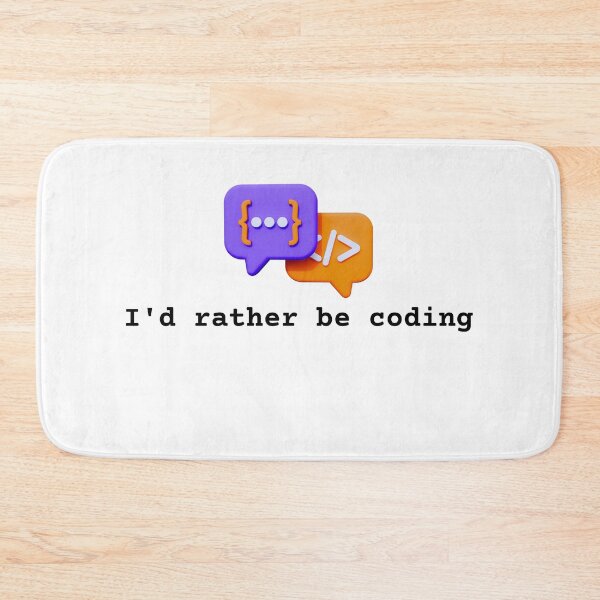 Item preview, I'd Rather Be Coding - Funny Gift for Programmers & Developers designed and sold by TheCuriousPawn.