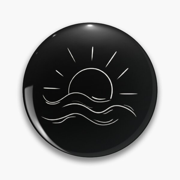 Item preview, Minimalist Ocean Sunset Line Art - Aesthetic Beach Waves Design designed and sold by haitrieuic96.