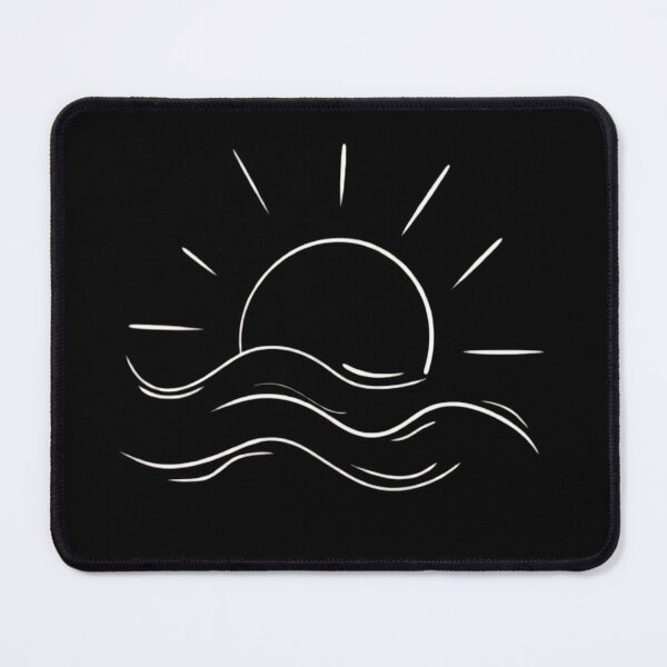 Item preview, Minimalist Ocean Sunset Line Art - Aesthetic Beach Waves Design designed and sold by haitrieuic96.