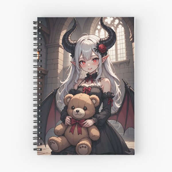 Item preview, Demon girl and teddy bear designed and sold by ArtsJulian.