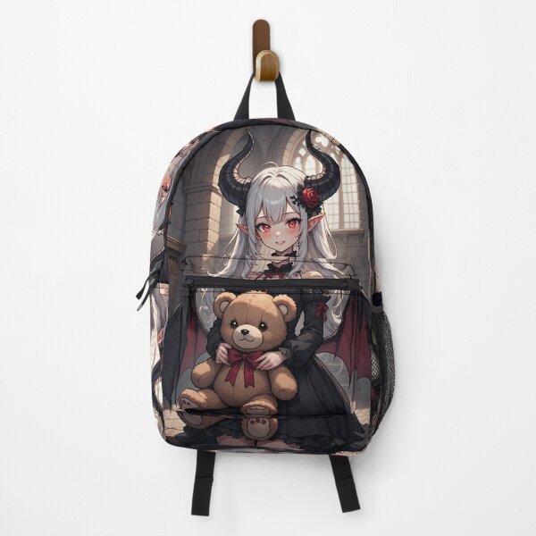 Item preview, Demon girl and teddy bear designed and sold by ArtsJulian.