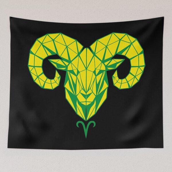 Item preview, Geometric Ram Aries – Strength & Courage designed and sold by ElvisU.