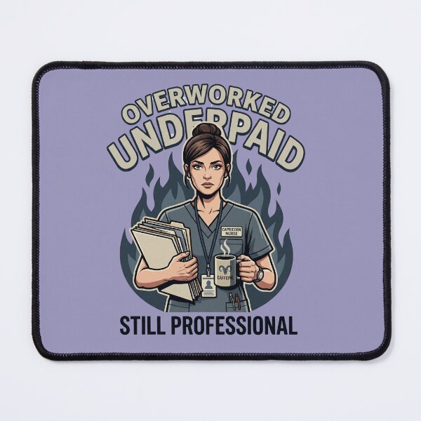Item preview, Capricorn Nurse – Overworked Underpaid Still Professional Funny Zodiac Gift designed and sold by Im-Ara.