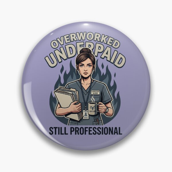 Item preview, Capricorn Nurse – Overworked Underpaid Still Professional Funny Zodiac Gift designed and sold by Im-Ara.