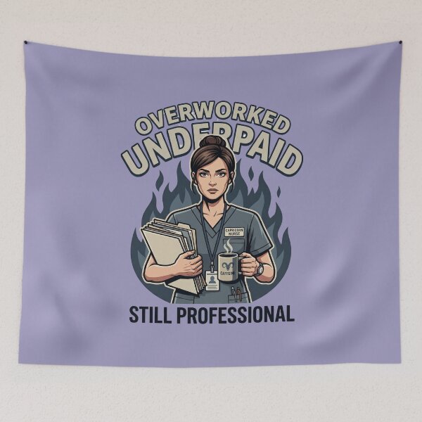 Item preview, Capricorn Nurse – Overworked Underpaid Still Professional Funny Zodiac Gift designed and sold by Im-Ara.