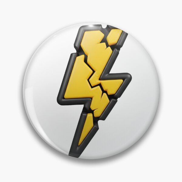 Item preview, Electricity concept with a fractured yellow lightning bolt designed and sold by VerizalShop.