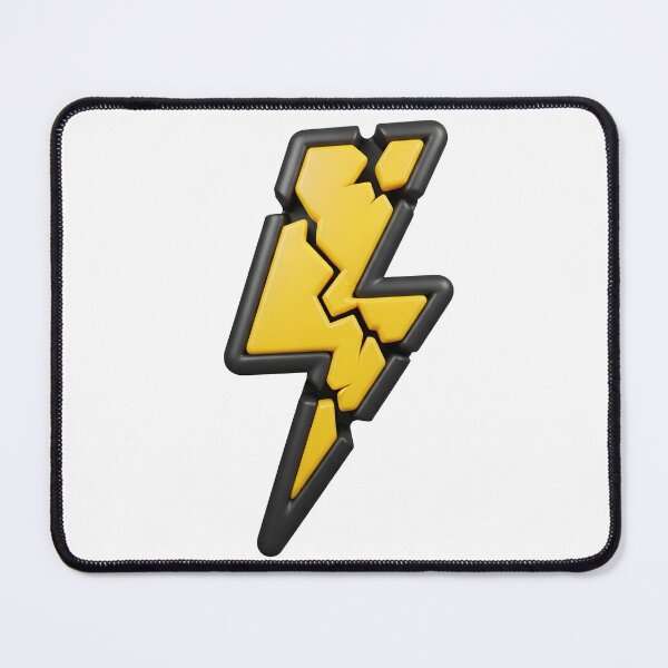 Item preview, Electricity concept with a fractured yellow lightning bolt designed and sold by VerizalShop.