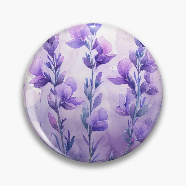 Item preview, Purple Watercolor Lavender Flowers With Soft Botanical Washes designed and sold by solynneart.