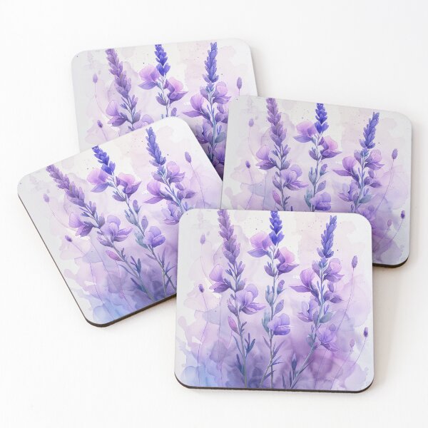 Item preview, Purple Watercolor Lavender Flowers With Soft Botanical Washes designed and sold by solynneart.
