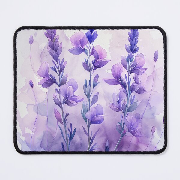 Item preview, Purple Watercolor Lavender Flowers With Soft Botanical Washes designed and sold by solynneart.