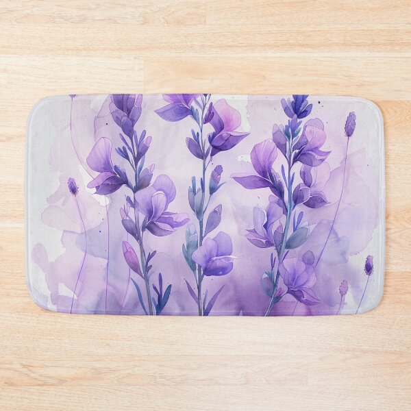 Item preview, Purple Watercolor Lavender Flowers With Soft Botanical Washes designed and sold by solynneart.