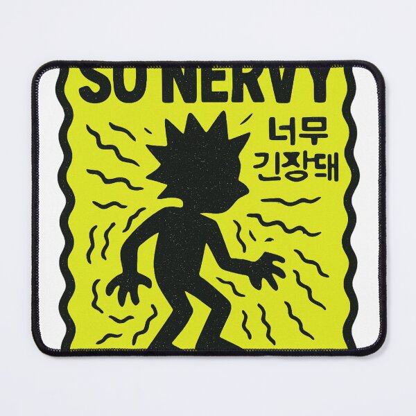 Item preview, 너무 긴장돼 So Nervy — Anxious Energy Korean Streetwear Graphic Tee designed and sold by RAWTHREAD77.