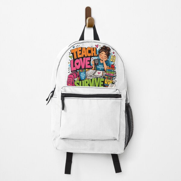 Item preview, Teach Love Survive – Funny Teacher Life Design designed and sold by Petringo.