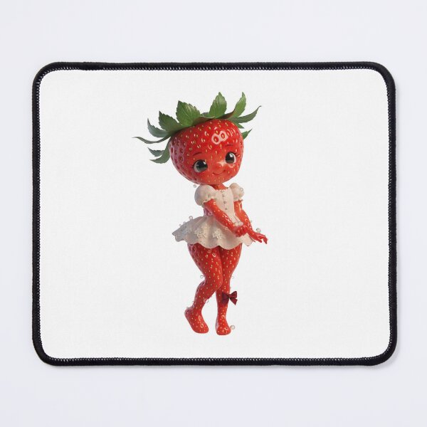 Item preview, Strawberry Girl Doll – Cute Kawaii Berry Character designed and sold by SarkisovaNune.