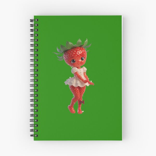 Item preview, Strawberry Girl Doll – Cute Kawaii Berry Character designed and sold by SarkisovaNune.