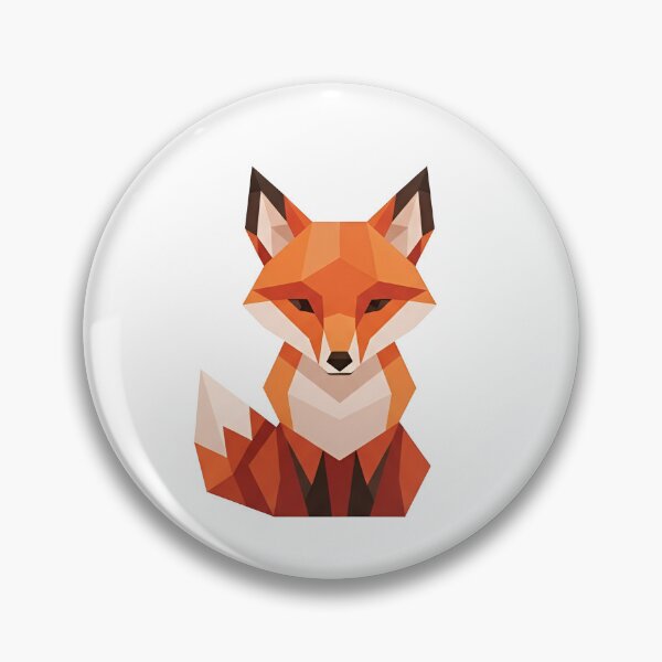 Item preview, a stylized fox with a polygonal design on a black background designed and sold by VerizalShop.