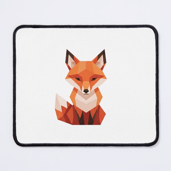 Item preview, a stylized fox with a polygonal design on a black background designed and sold by VerizalShop.
