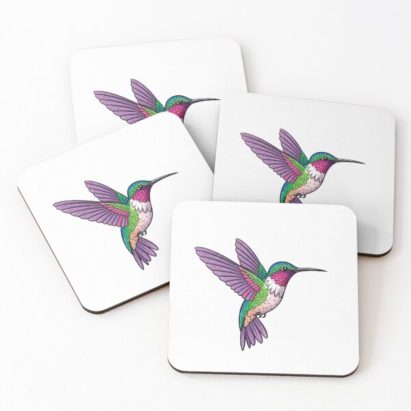 Item preview, a detailed realistic image of a hummingbird in flight with iridescent feathers designed and sold by VerizalShop.