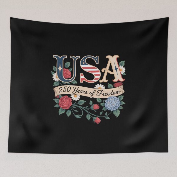 Item preview, 250th Anniversary USA Floral Women Patriotic 4th of July designed and sold by TyraYoung.