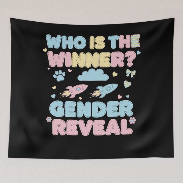 Item preview, Gender Reveal Who Is The Winner Baby Shower designed and sold by LuminOrb.