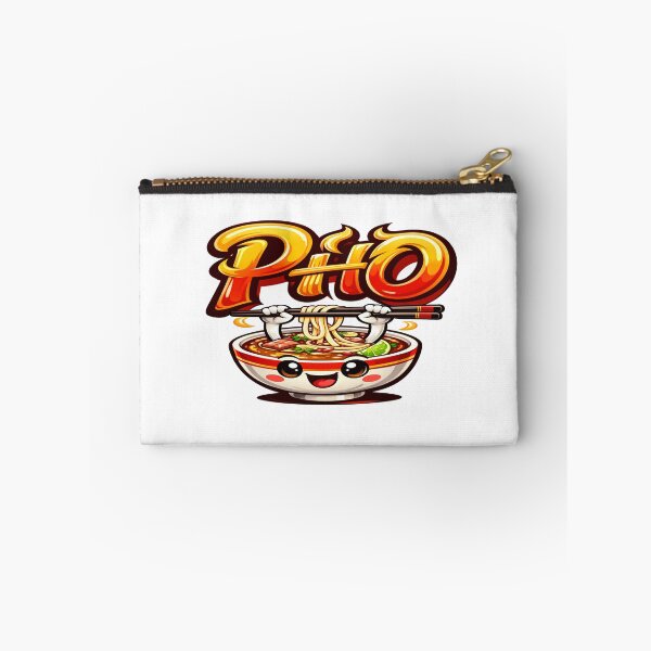 Item preview, Cute Kawaii Pho Bowl Noodle Soup Art – Adorable Vietnamese Food Illustration for Food Lovers designed and sold by Bright Nest Studio.