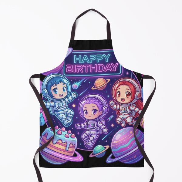 Item preview, Cute Astronaut Space Happy Birthday Party Design designed and sold by honnhieuroido2.
