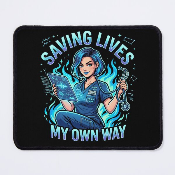 Item preview, Aquarius Nurse – Saving Lives My Own Way Funny Unique Zodiac RN Gift Idea designed and sold by Im-Ara.
