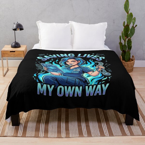 Item preview, Aquarius Nurse – Saving Lives My Own Way Funny Unique Zodiac RN Gift Idea designed and sold by Im-Ara.